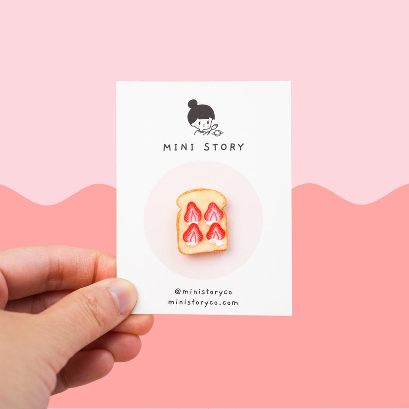 Strawberry Toast Pin