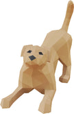 DIY Playful Dog 3D LUX paper origami model Kit
