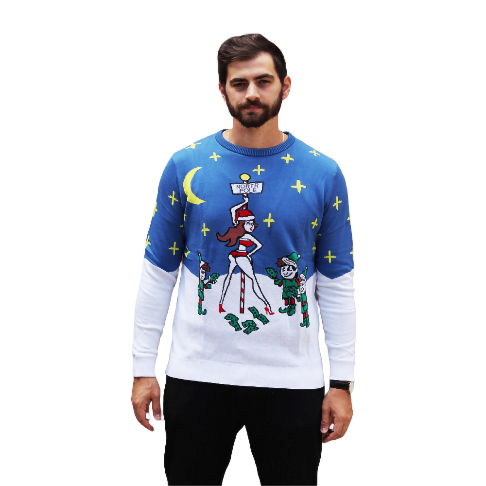 Pull à motif de barre de striptease