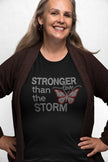 Stronger Than the Storm Rhinestone Shirt – Inspirational Sparkle Bling Tee | Blingdazzel