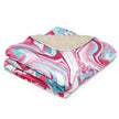 Sherpa blanket - Marble Pink