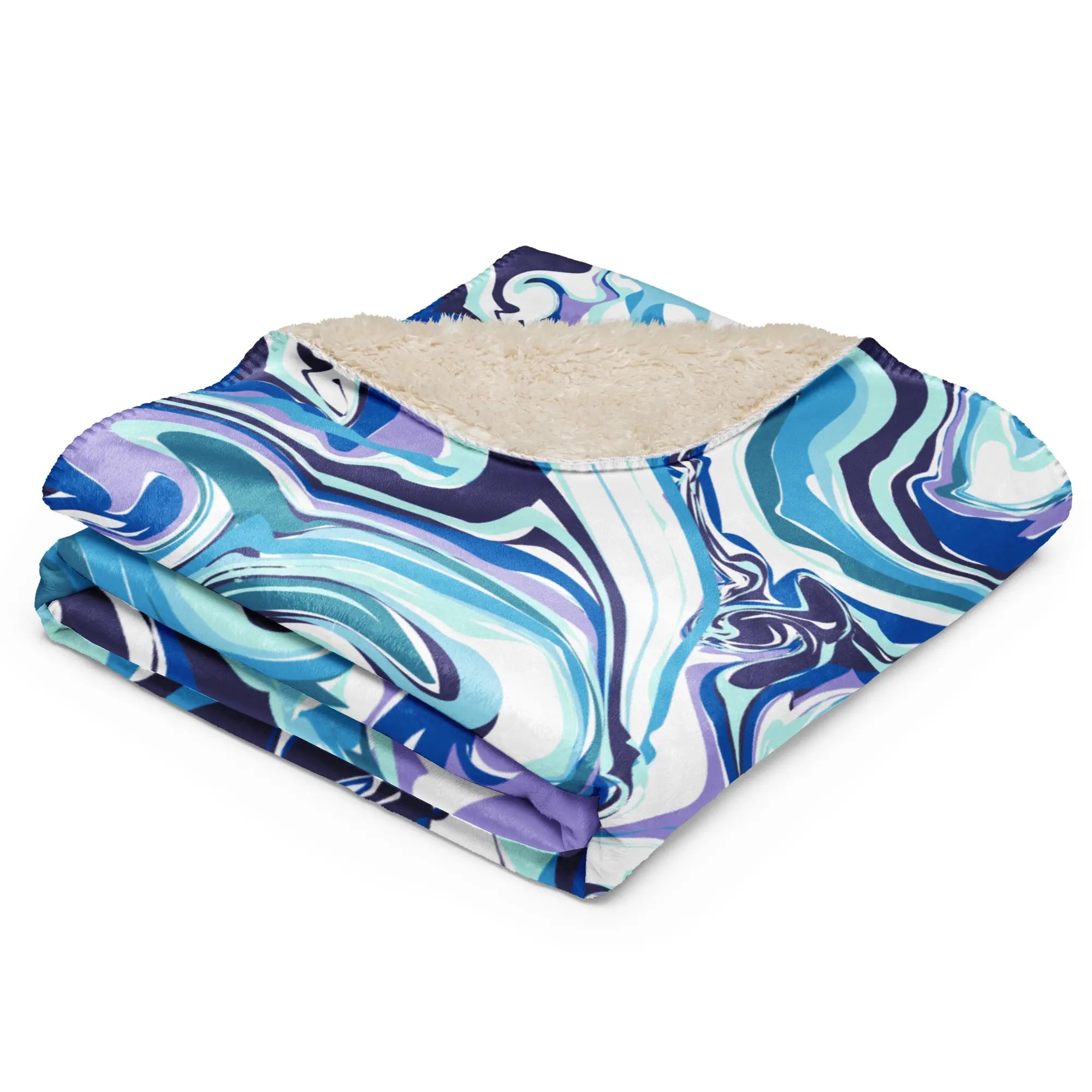 Sherpa blanket - Blue Marble
