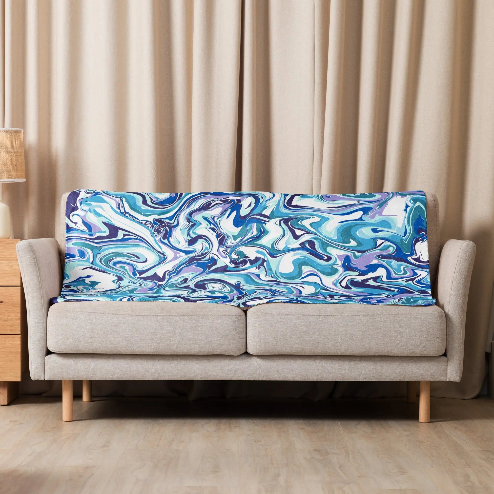Sherpa blanket - Blue Marble