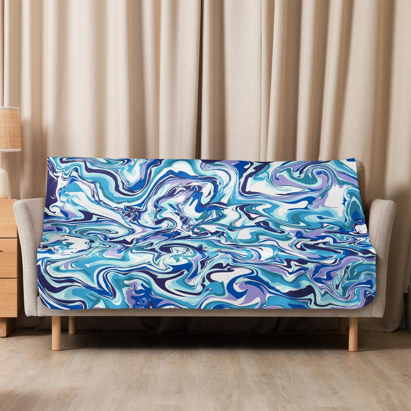 Sherpa blanket - Blue Marble
