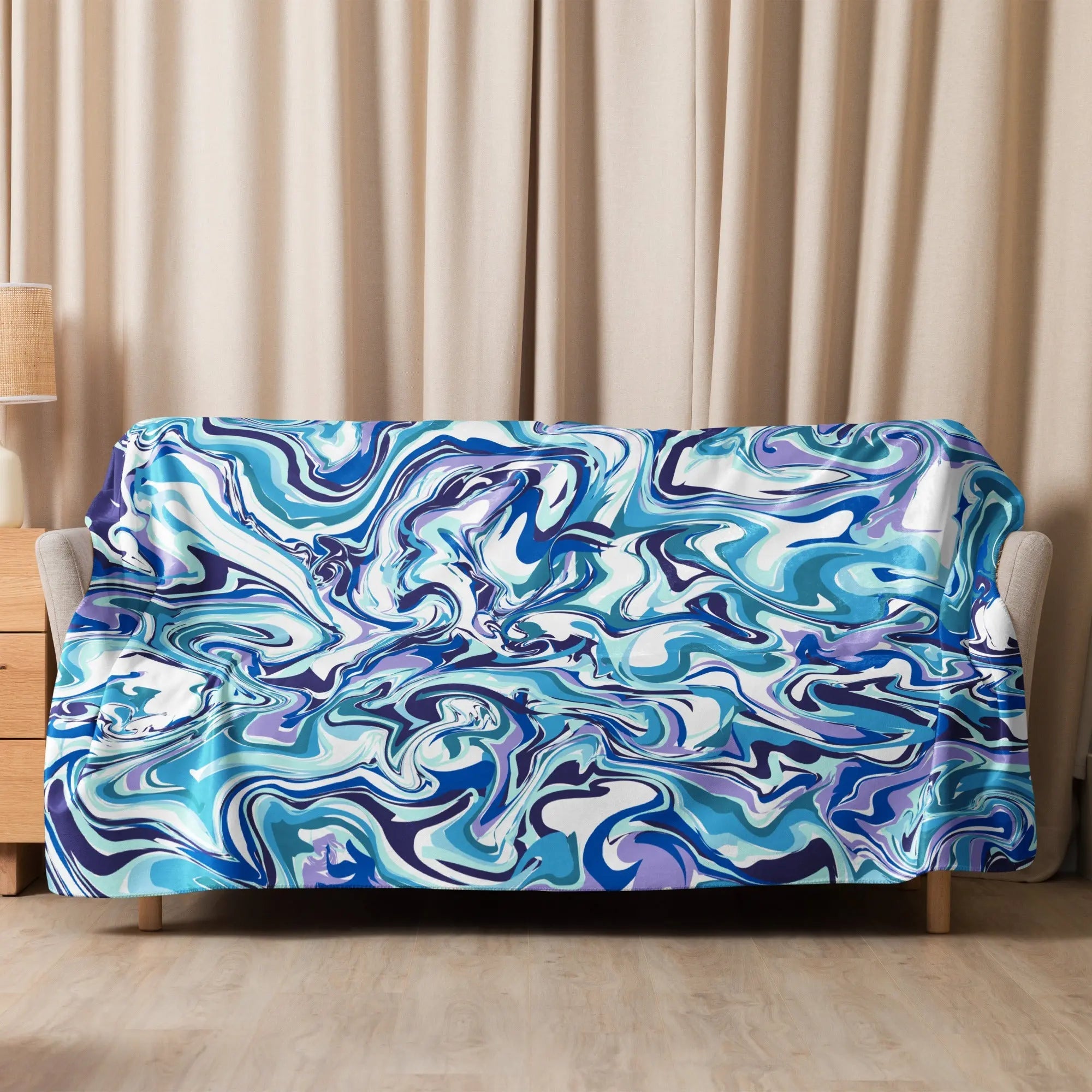 Sherpa blanket - Blue Marble