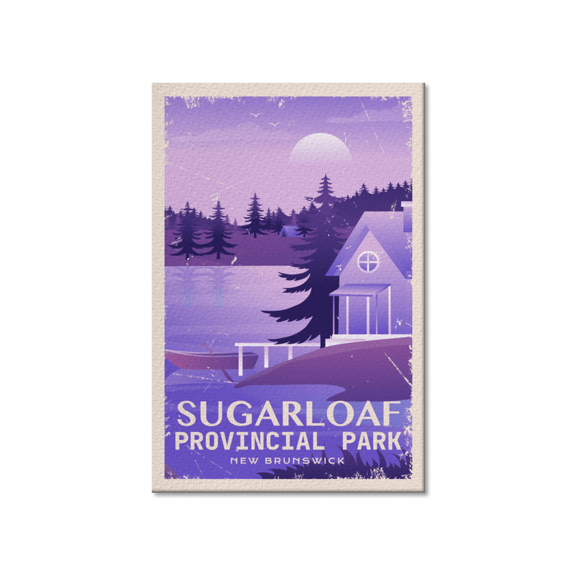 Sugarloaf New Brunswick Provincial Park Postcard, Canada Parks