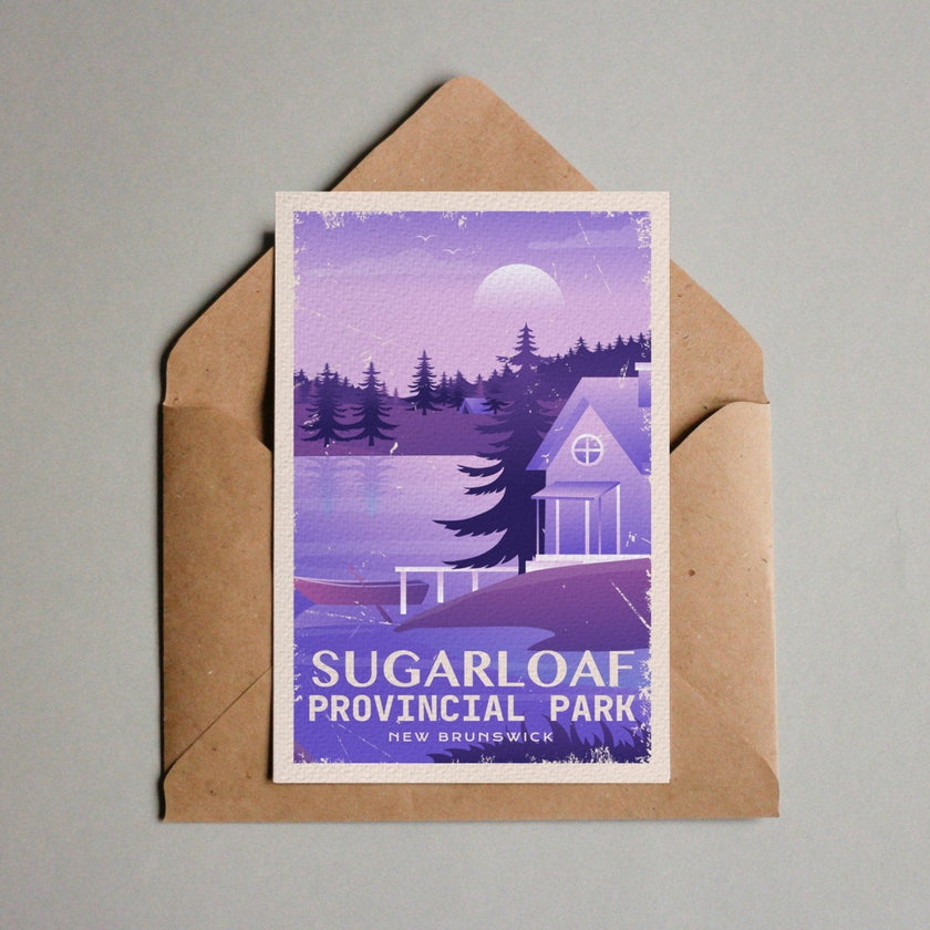 Sugarloaf New Brunswick Provincial Park Postcard, Canada Parks