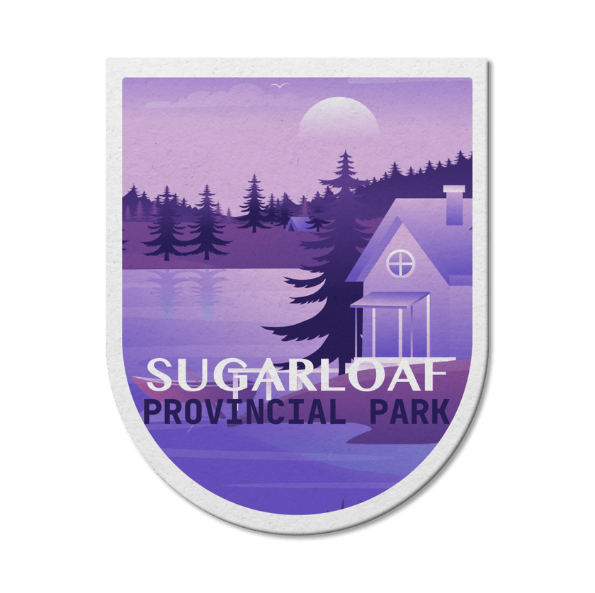 Sugarloaf New Brunswick Provincial Park Waterproof Vinyl Sticker, Canada Parks