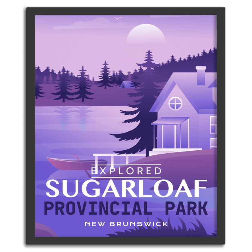 Sugarloaf Provincial Park 'Explored' Poster, Canada Parks