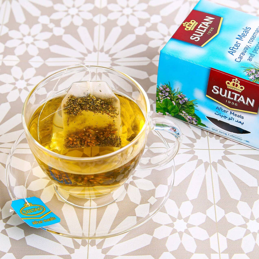SULTAN Tisane Collection After Meals: Caraway, Rosemary & Peppermint – 5 Pack (20 Bags Each)