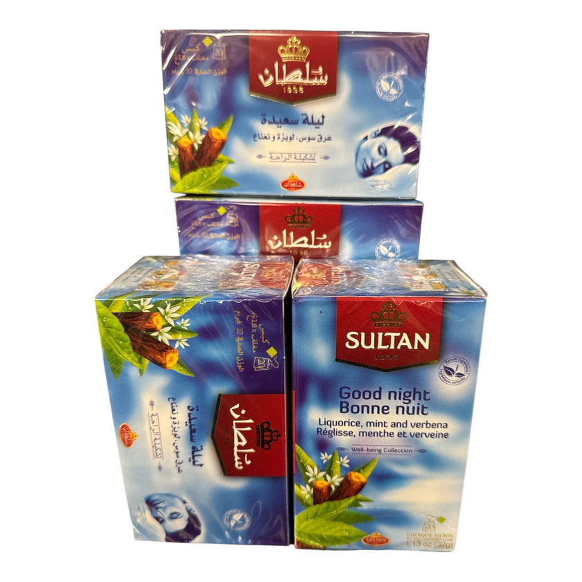 SULTAN Tisane Good  Night Collection: Liquorice, Mint & Verbena - 5 Pack (20 Bags Each)