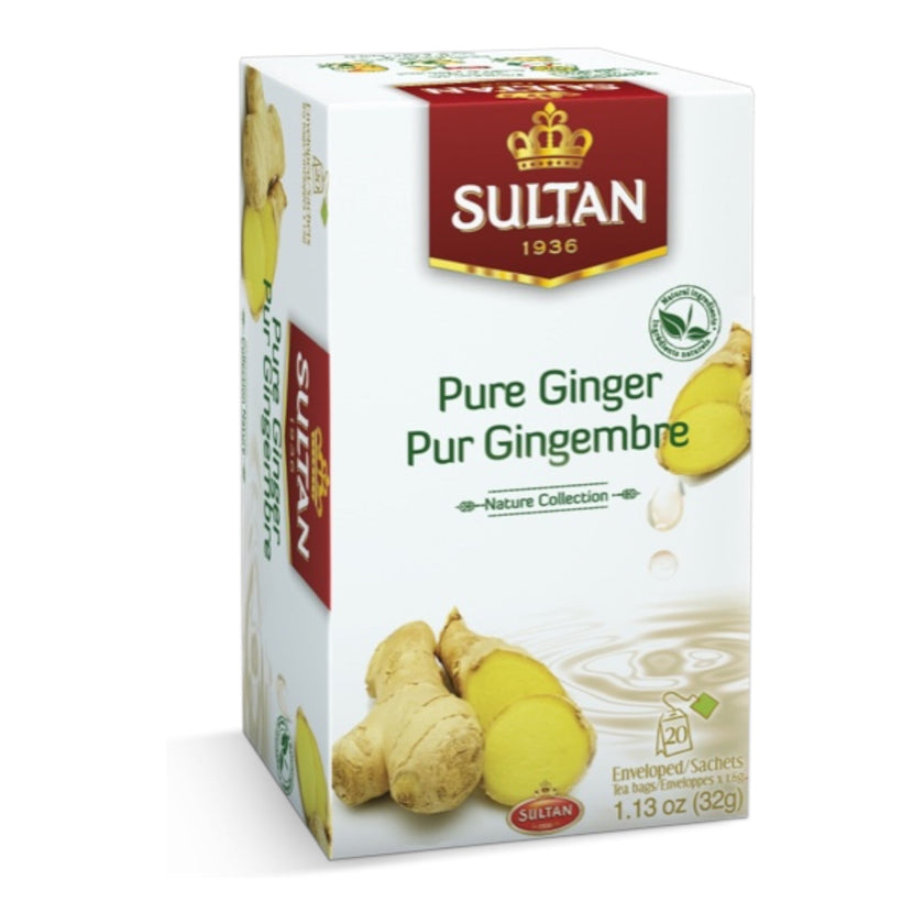 SULTAN Tisane Pure Ginger - 5 Pack (20 Bags Each)