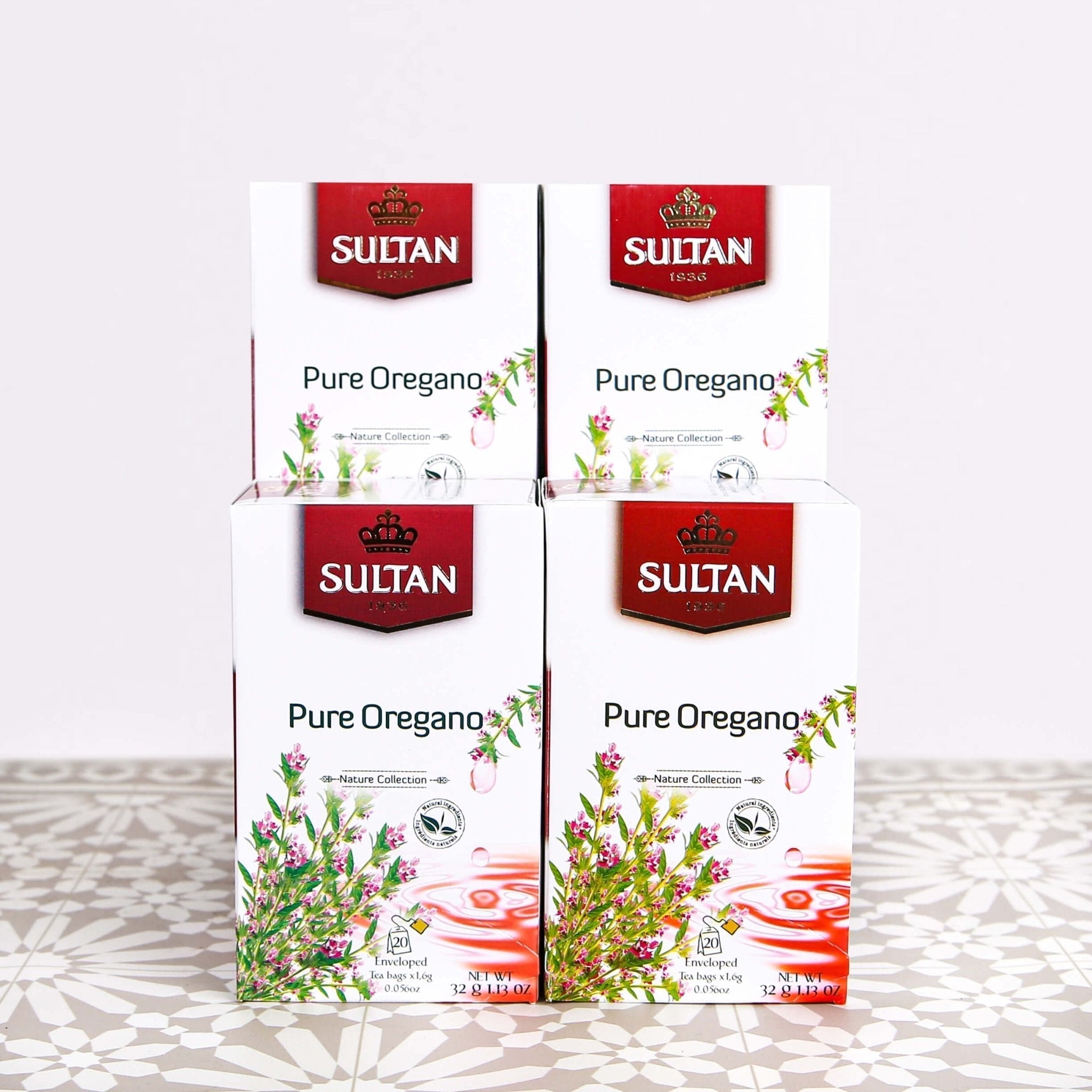 SULTAN Tisane Pure Oregano - 5 Pack (20 Bags Each)