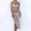 Summer Beach Wear Knitting Swimwear Mesh Beach Dress