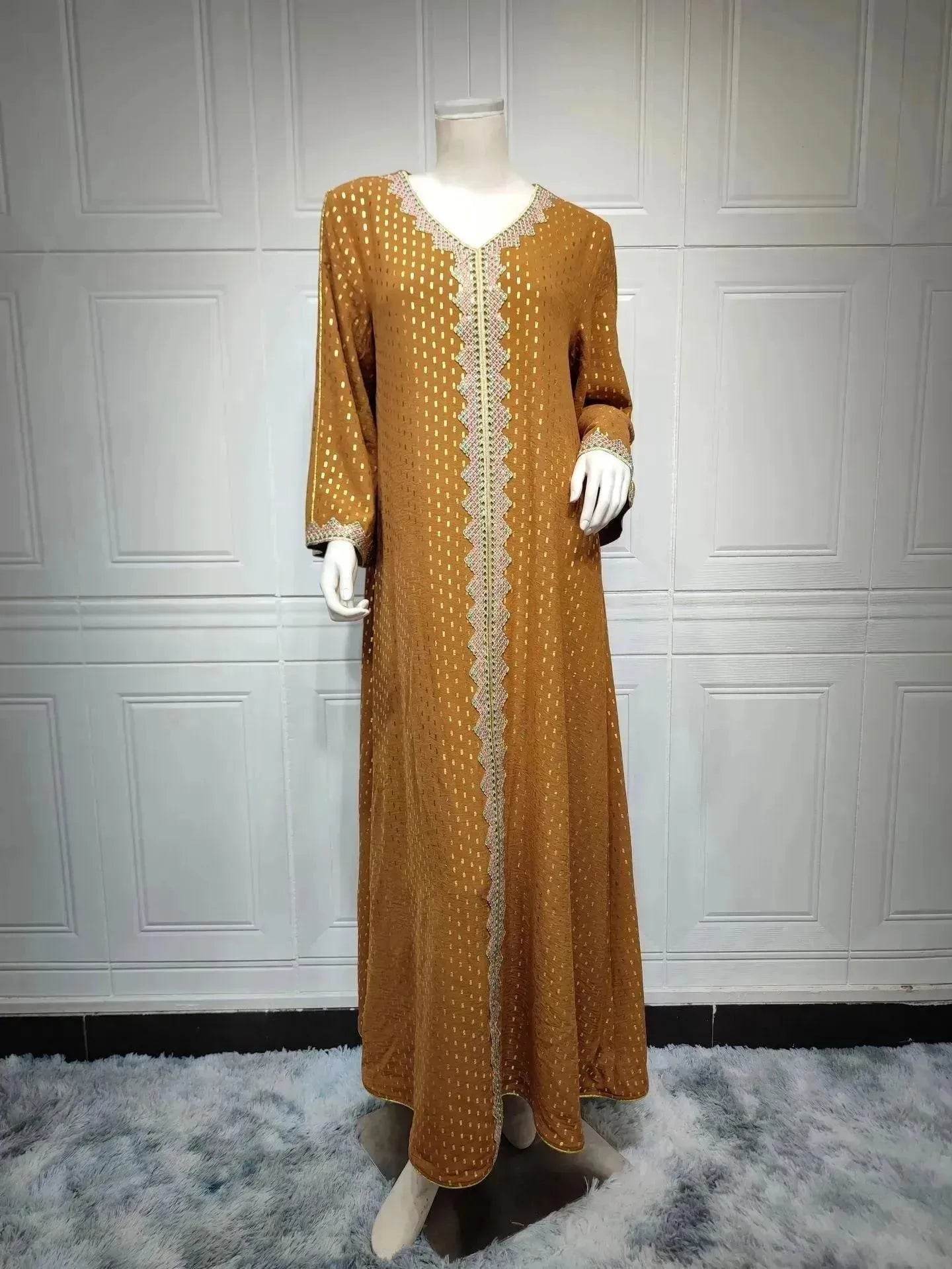 Summer Bronzing Arab  Dubai Gown