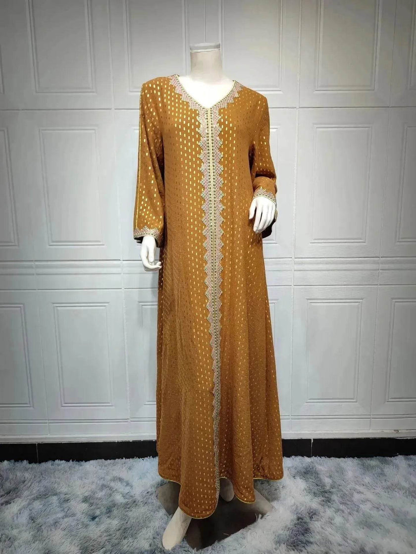 Summer Bronzing Arab  Dubai Gown