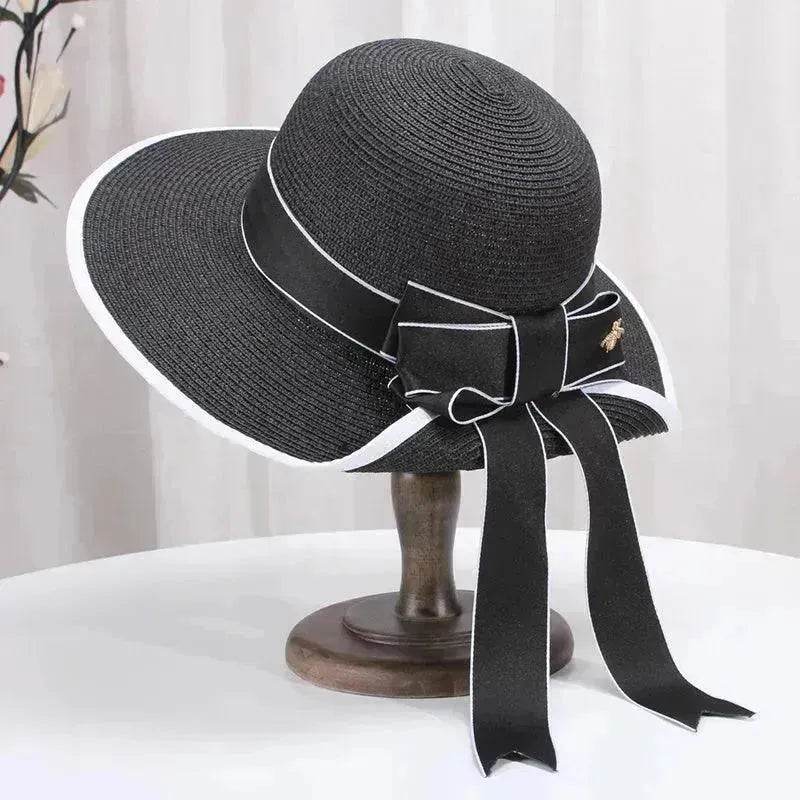 Summer Korean Bowknot Straw Hat