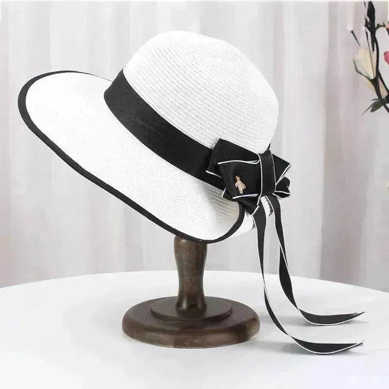 Summer Korean Bowknot Straw Hat