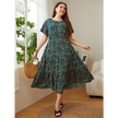 1 Summer Plus Size Women Floral Printed Dresses