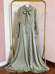 Satin Abaya Dress for Beautiful Muslim Arab Dubai Turkey Middle Eastern Women  Party Abaya