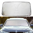 Sun block coated silver cloth material double circle