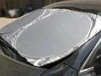 Sun block coated silver cloth material double circle