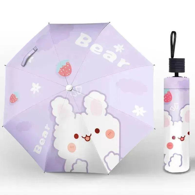 Sun Umbrella Umbrella Dual-Use Cute Lightweight Automatic Folding Umbrella