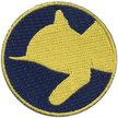 Sundance Marketing Chessie System Cloth Railroad Patch Kitten Blue Yellow