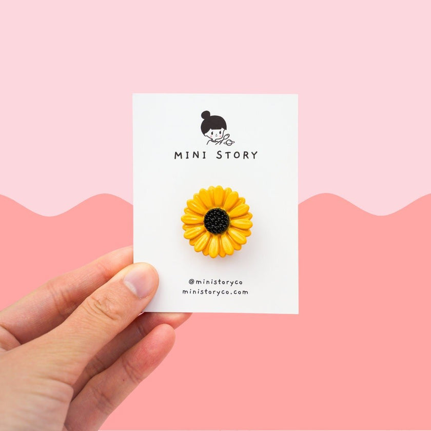 Sunflower Brooch