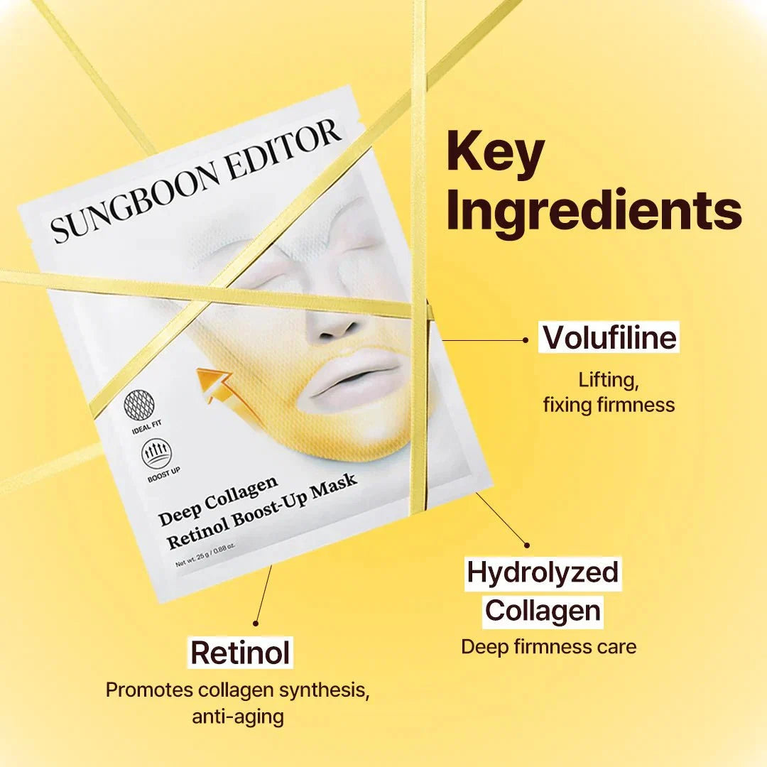 Sungboon Editor Deep Collagen Retinol Boost Up Mask Set 25g