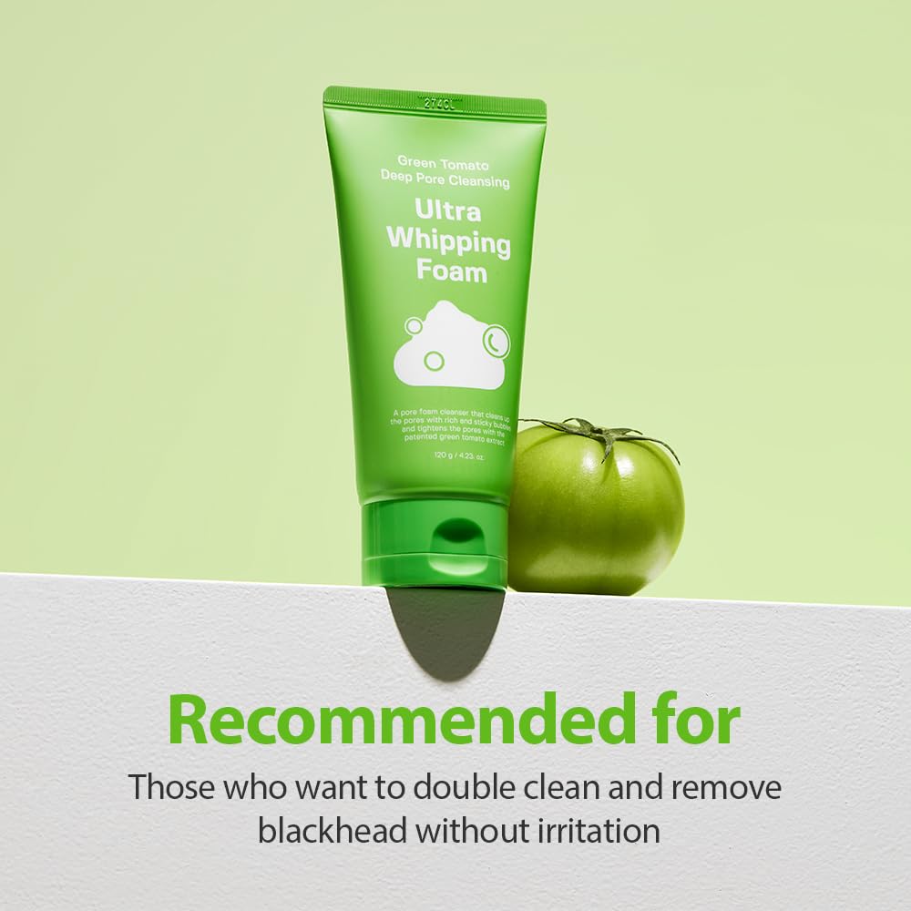 Sungboon Editor Green Tomato Deep Pore Cleansing Ultra Whipping Foam 120g