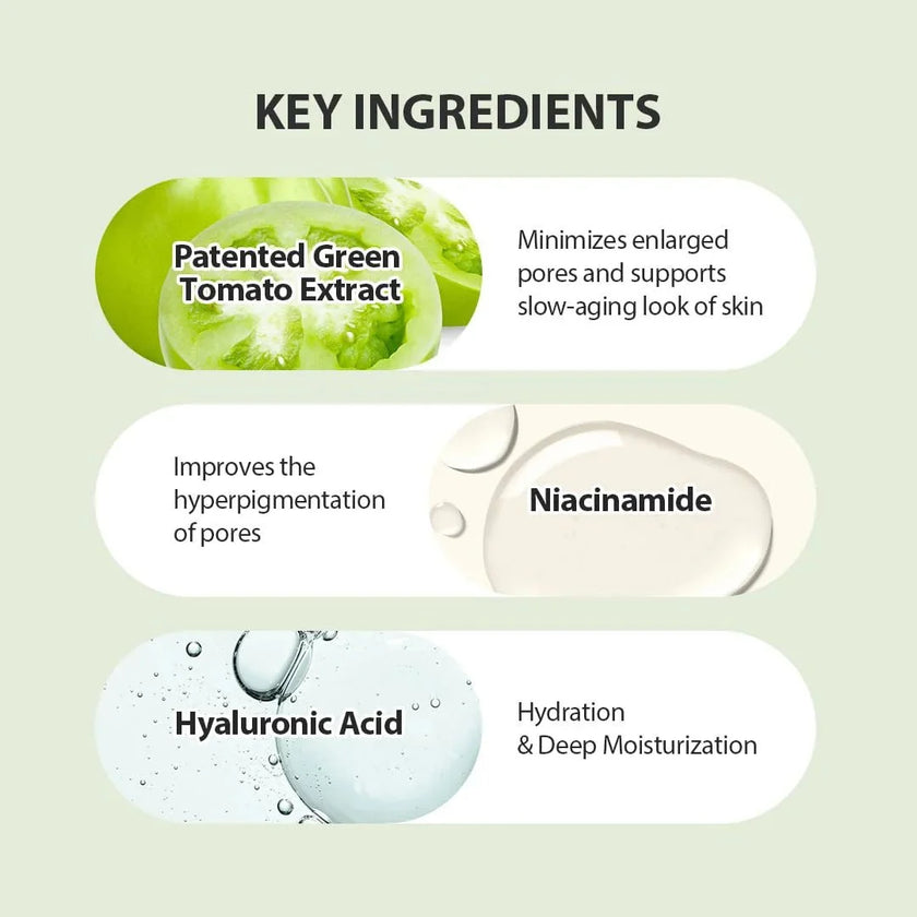 Sungboon Editor Green Tomato Pore Lifting Ampoule+ 30ml
