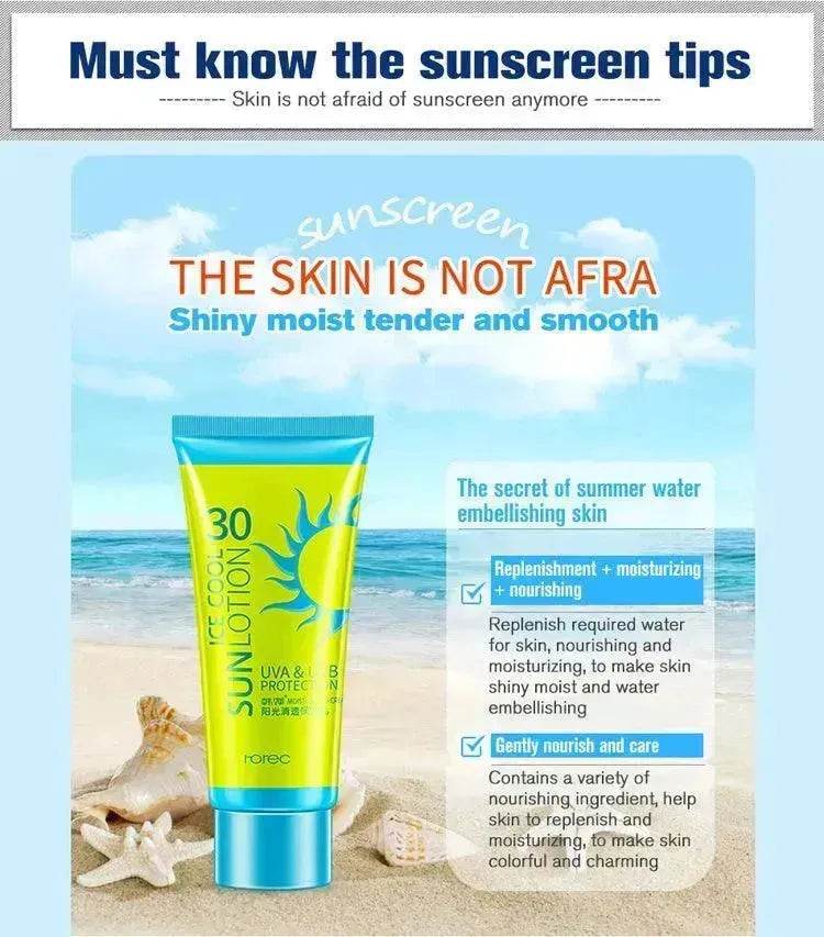 Sunscreen Cream Protetor Facial Cream Sunscreen Clear Moisturizing Lotion
