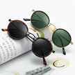 Retro Round Frame Metal Sunglasses – UV Sun Protection