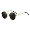 Retro Round Frame Metal Sunglasses – UV Sun Protection