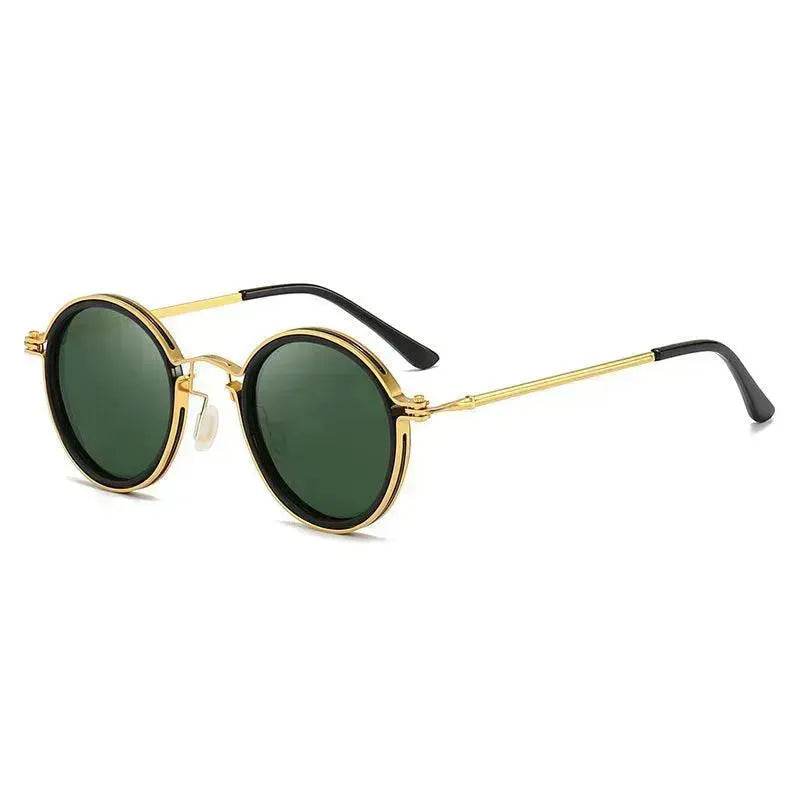 Retro Round Frame Metal Sunglasses – UV Sun Protection
