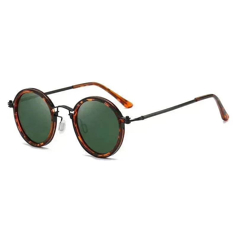 Retro Round Frame Metal Sunglasses – UV Sun Protection