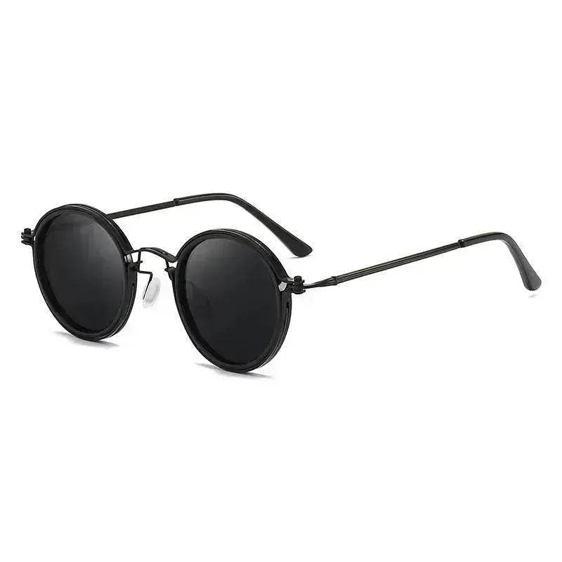 Retro Round Frame Metal Sunglasses – UV Sun Protection