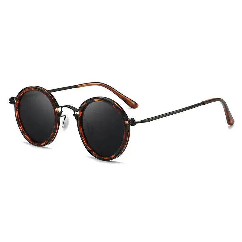 Retro Round Frame Metal Sunglasses – UV Sun Protection