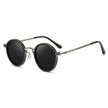 Retro Round Frame Metal Sunglasses – UV Sun Protection