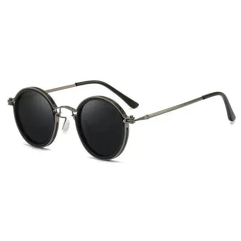 Retro Round Frame Metal Sunglasses – UV Sun Protection