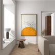 Sunset Birds Giclee Print: Retro Minimalist Art, Handframed Option
