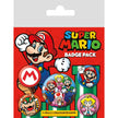 Super Mario 5pc Button Set
