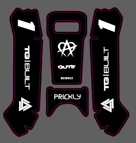 surron lbx battery lid decal