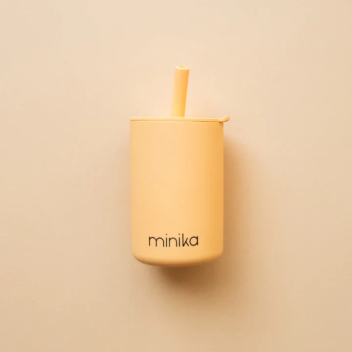 Silicone Straw Cup With Lid
