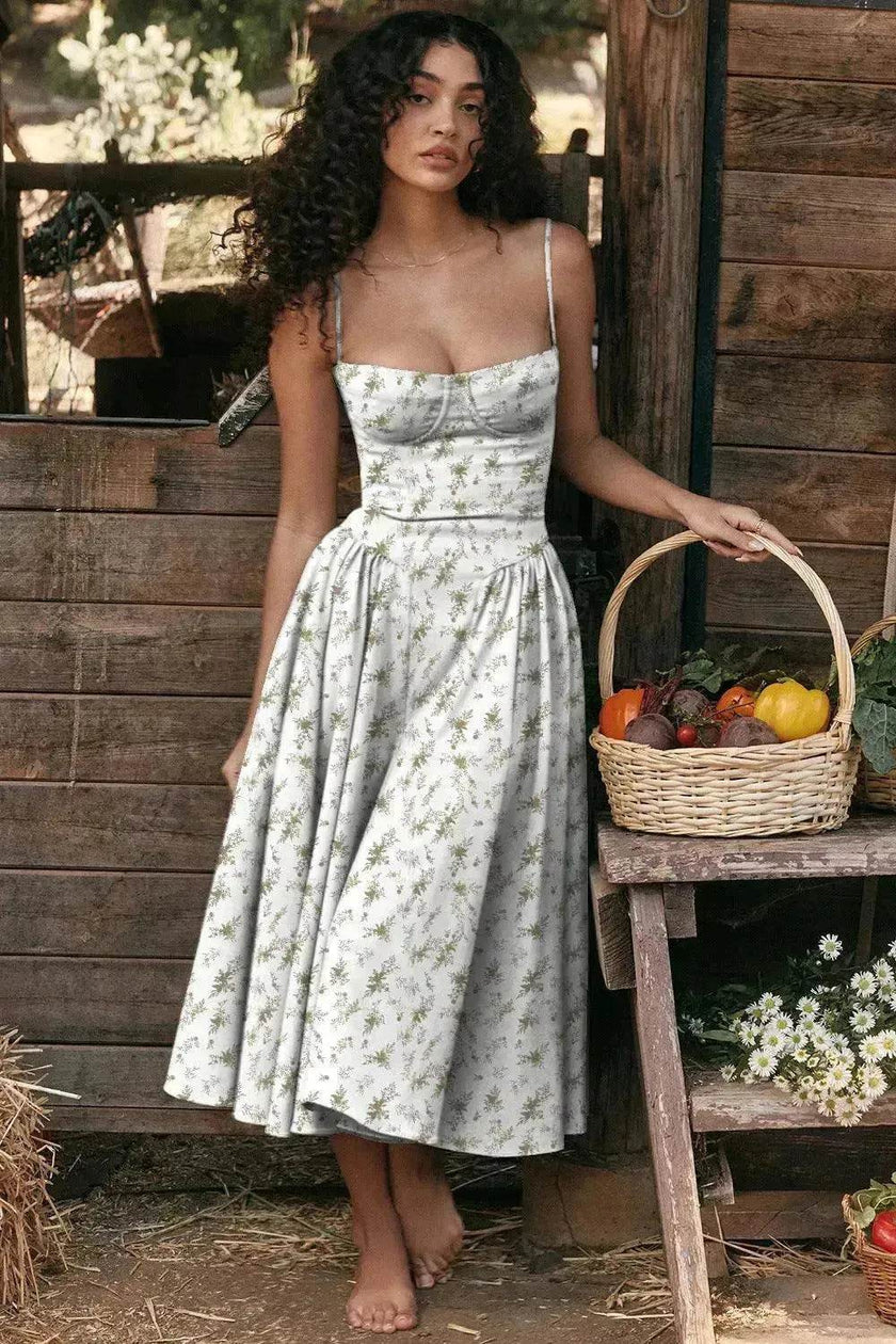 Backless Sling Dress – Women's Elegant Summer Maxi