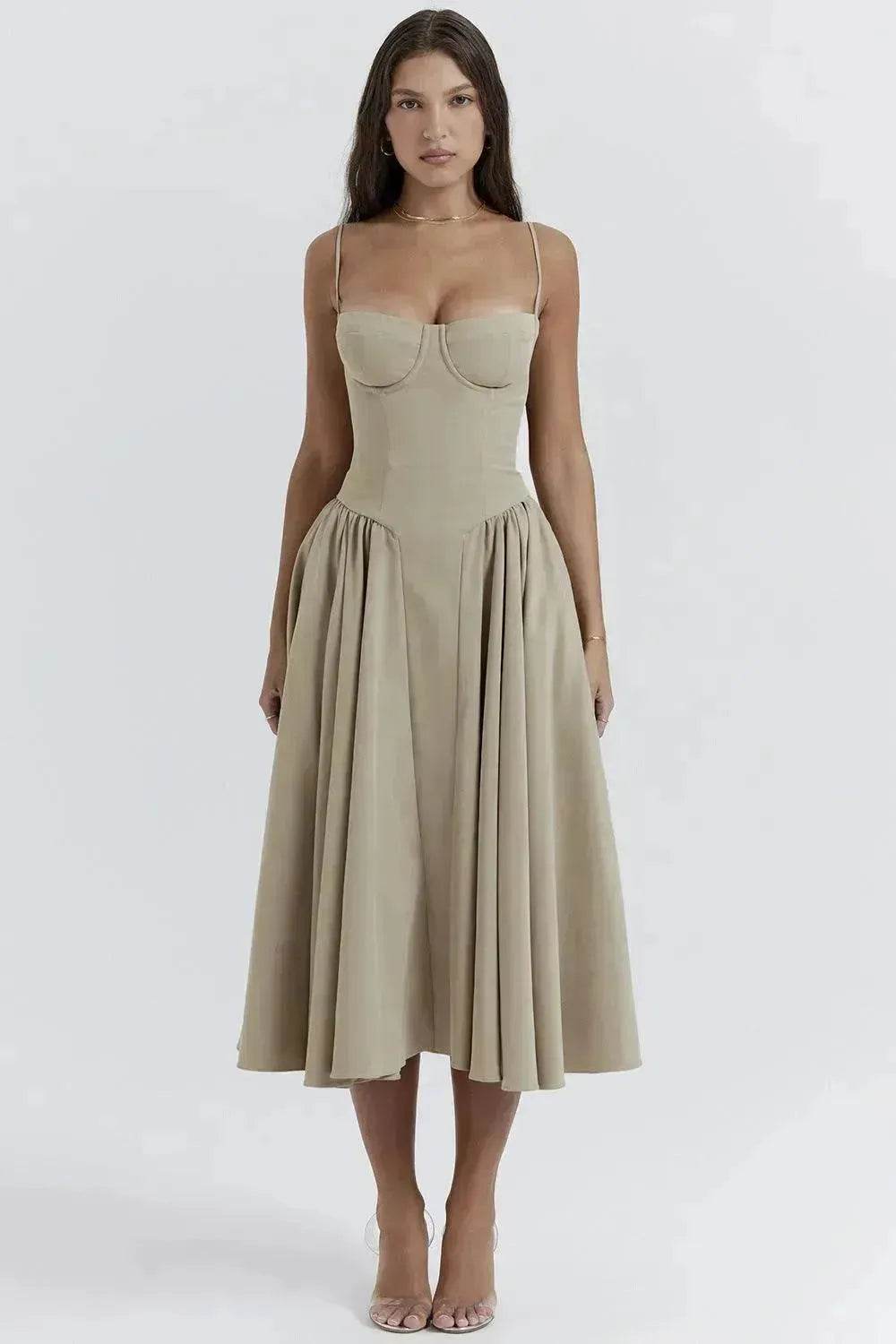 Backless Sling Dress – Women's Elegant Summer Maxi