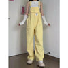 Women's Denim Overall – High Waist Loose Straight Leg Suspender Bib Overall