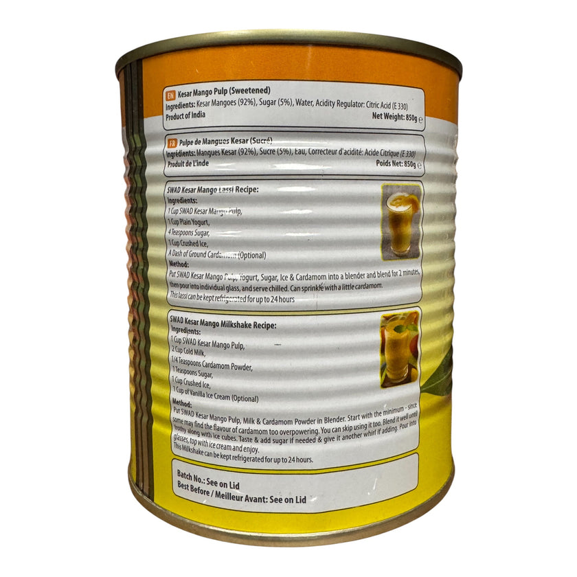 SWAD Kesar Mango Pulp 850g