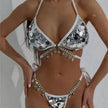Swimsuit Sequined Costume Charming Backless Party Bikini